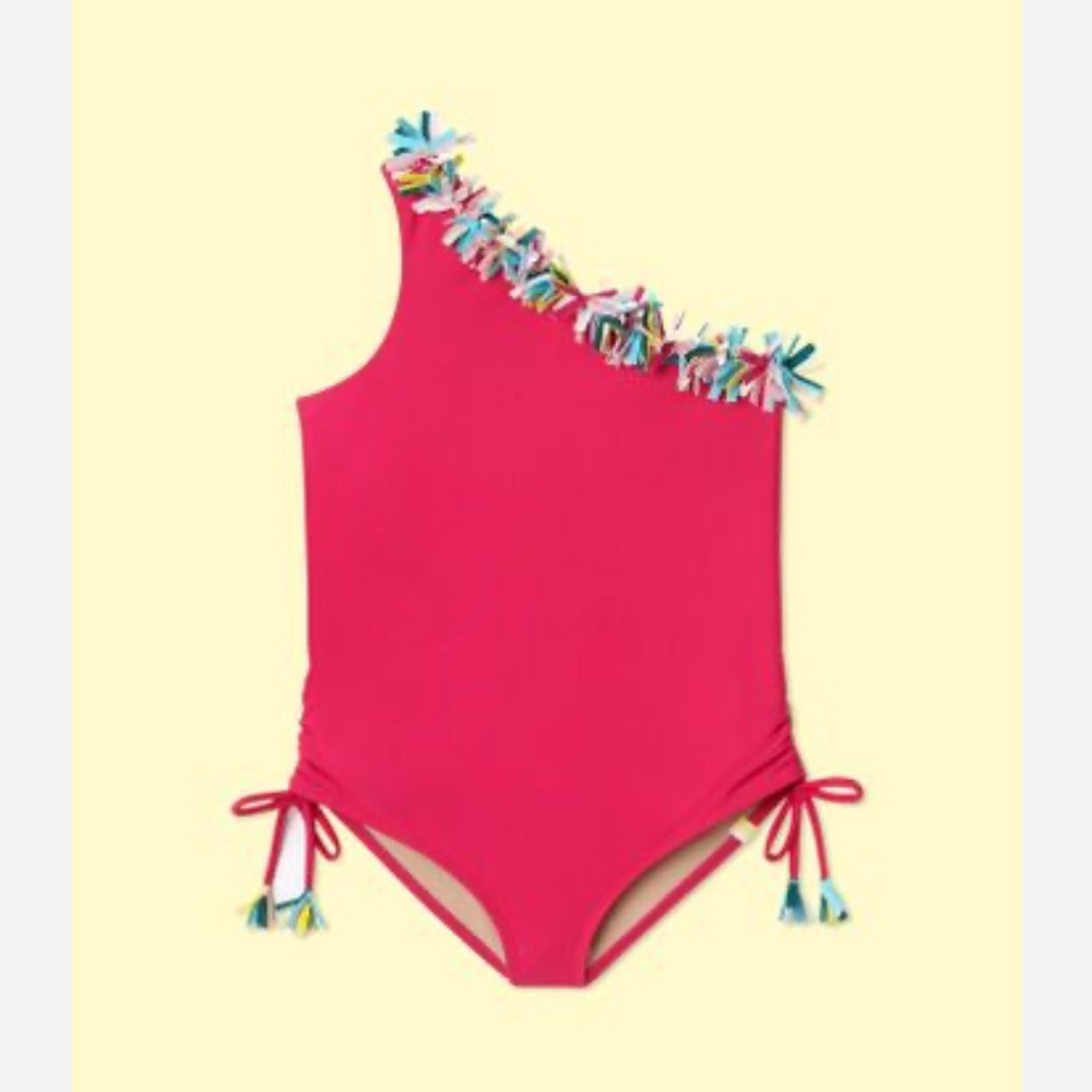 Sunmersalt Girls Multi Confetti Sidestroke One Piece Swimsuit 12-18 Months NWT